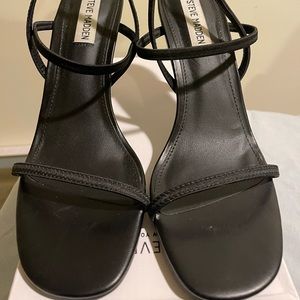 Steve Madden Black Strappy Heels
